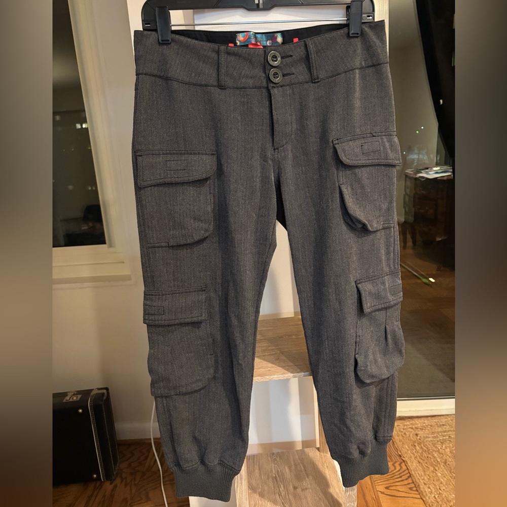 Desigual Gray Cargo Pants for Women